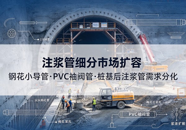 清河注浆管细分市场扩容，隧道钢花小导管、PVC 袖阀管、桩基后注浆管需求分化